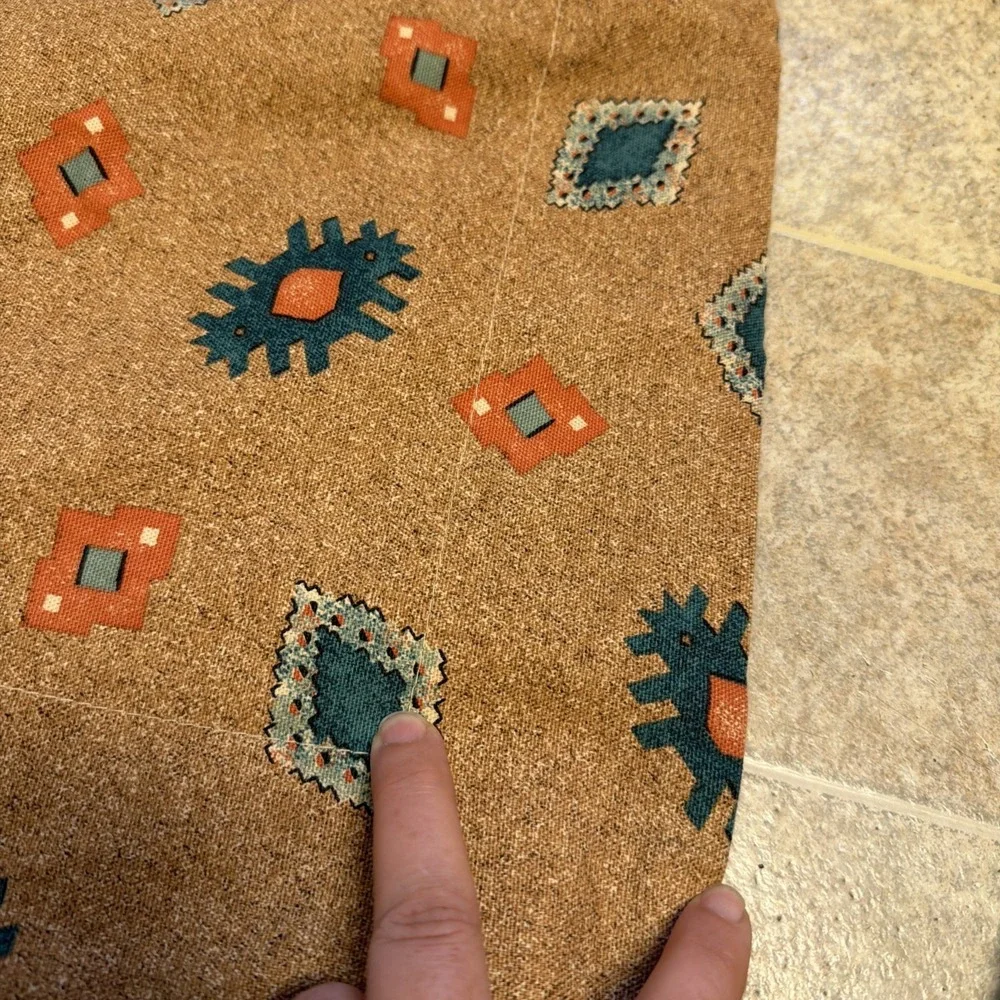 Vohann Linens Kokopelli Southwestern Pair Of Pillowcases Teal Orange